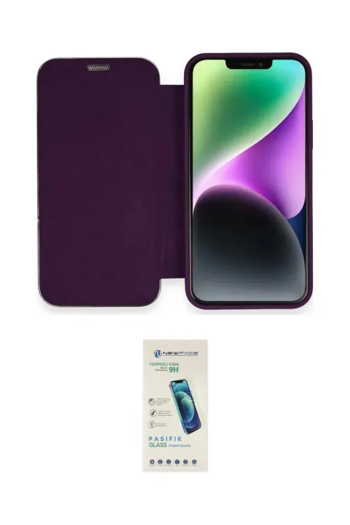 ieg™ iPhone 12 Kılıf Siluet Minimal Serisi - Şeffaf Pasifik Cam Ekran Koruyucu