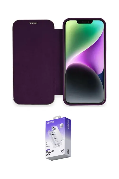 ieg™ iPhone 12 Kılıf Siluet Minimal Serisi - Siyah Bilvis 5in1 3D Magic Cam Ekran Koruyucu