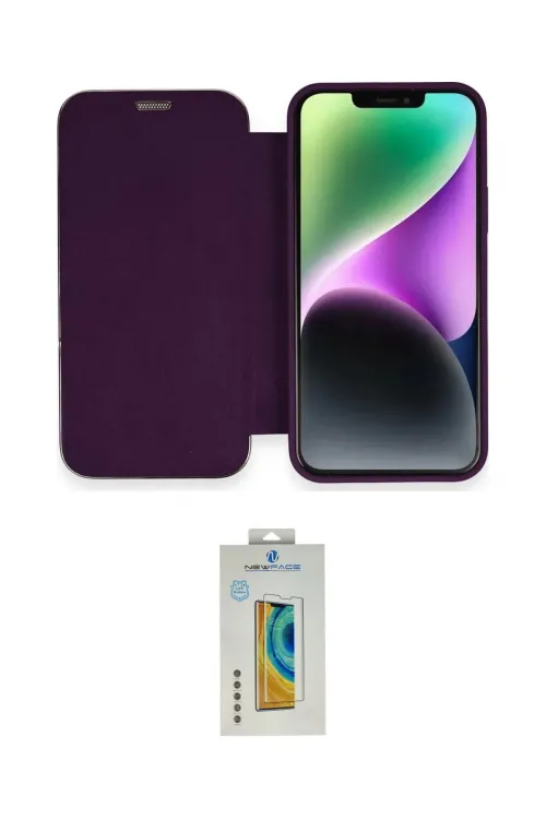 ieg™ iPhone 12 Kılıf Siluet Minimal Serisi - Siyah Polymer Nano Ekran Koruyucu