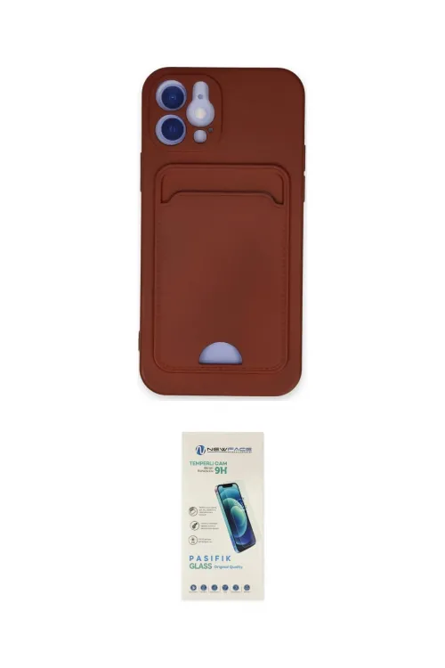 ieg™ iPhone 12 Kılıf Vadi Çizgi Prime - Şeffaf Pasifik Cam Ekran Koruyucu