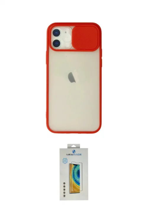 ieg™ iPhone 12 Kılıf Vadi Çizgi - Siyah Polymer Nano Ekran Koruyucu