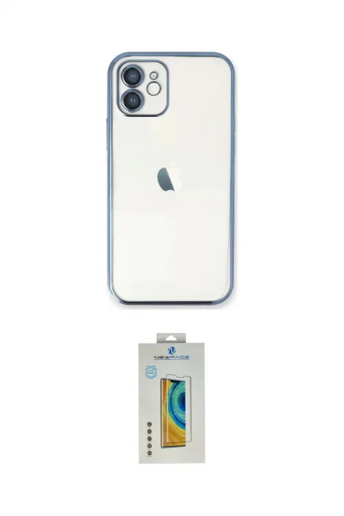 ieg™ iPhone 12 Kılıf Vadi Minimal - Siyah Polymer Nano Ekran Koruyucu