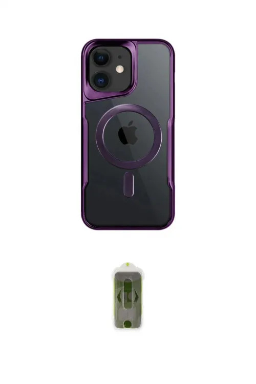 ieg™ iPhone 12 Kılıf Yadigar Klasik Özel Seri - Siyah Joko Magic 5D Hayalet Cam