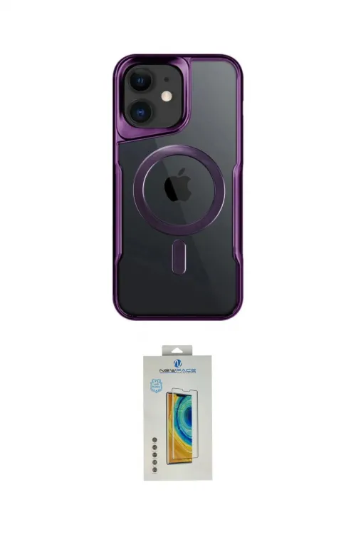 ieg™ iPhone 12 Kılıf Yadigar Klasik Özel Seri - Siyah Polymer Nano Ekran Koruyucu
