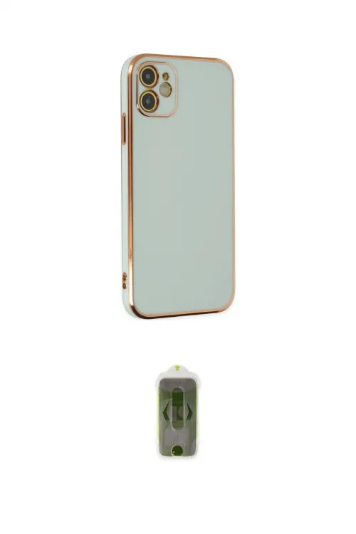 ieg™ iPhone 12 Kılıf Yankı Serisi - Siyah Joko Magic 5D Hayalet Cam