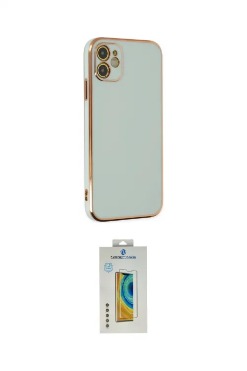 ieg™ iPhone 12 Kılıf Yankı Serisi - Siyah Polymer Nano Ekran Koruyucu