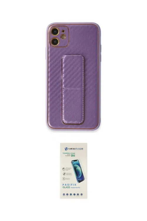 ieg™ iPhone 12 Kılıf Yörünge Yansıma - Şeffaf Pasifik Cam Ekran Koruyucu