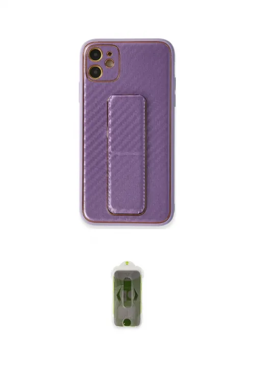 ieg™ iPhone 12 Kılıf Yörünge Yansıma - Siyah Joko Magic 5D Hayalet Cam