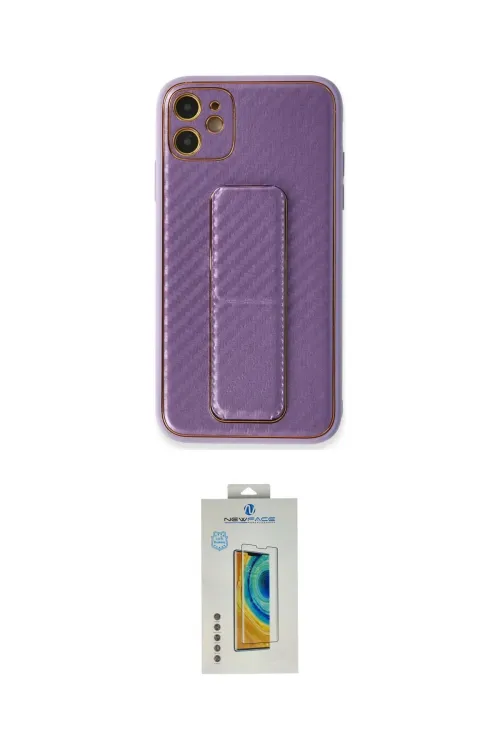 ieg™ iPhone 12 Kılıf Yörünge Yansıma - Siyah Polymer Nano Ekran Koruyucu