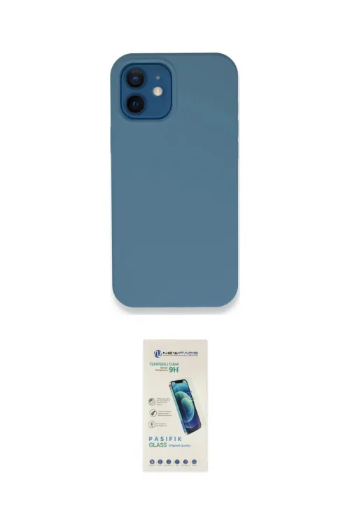 ieg™ iPhone 12 Kılıf Zirve Modern Özel Seri - Şeffaf Pasifik Cam Ekran Koruyucu
