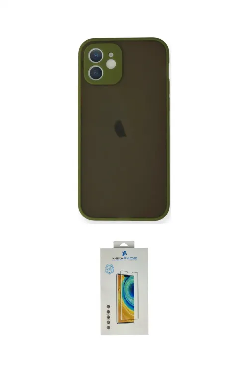 ieg™ iPhone 12 Mini Kılıf Ahenk Çizgi Serisi - Siyah Polymer Nano Ekran Koruyucu