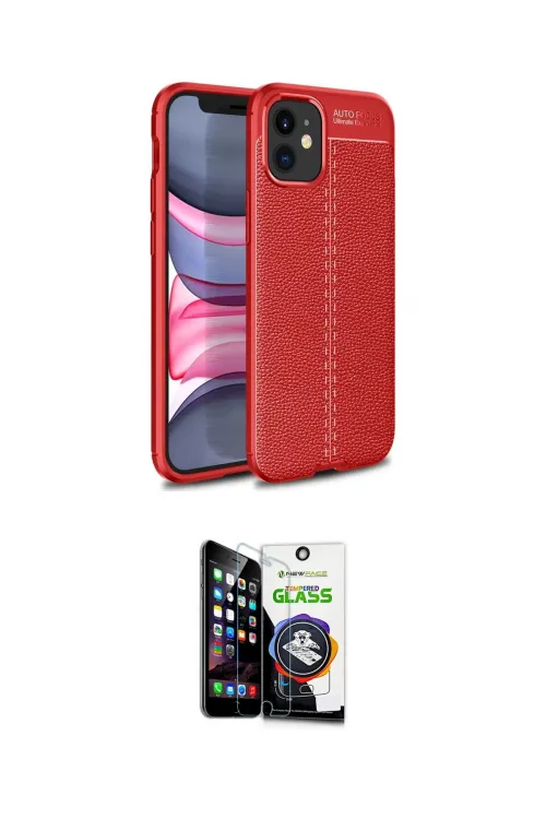 ieg™ iPhone 12 Mini Kılıf Doruk Klasik Özel Seri - Şeffaf Temperli Cam Ekran Koruyucu