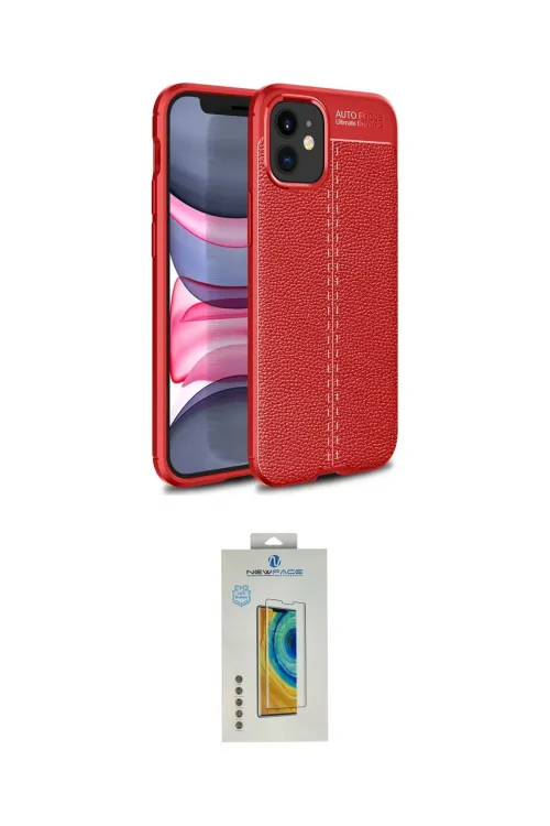 ieg™ iPhone 12 Mini Kılıf Doruk Klasik Özel Seri - Siyah Polymer Nano Ekran Koruyucu