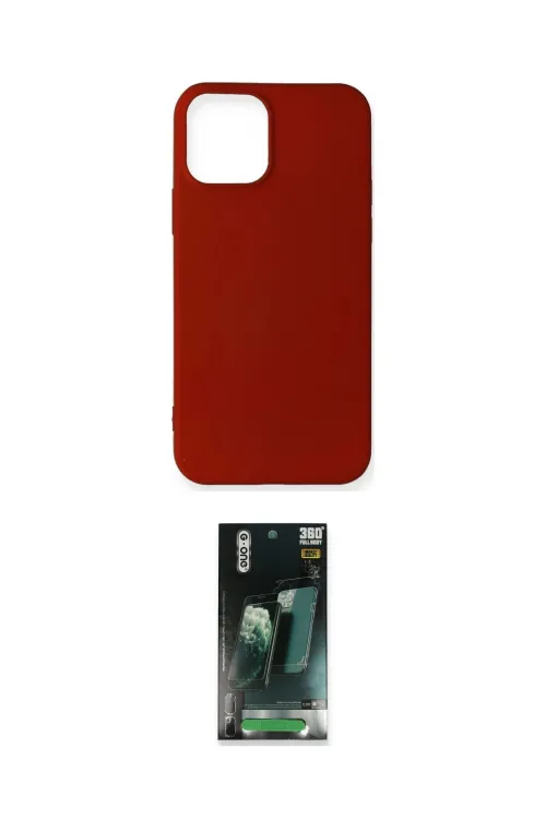 ieg™ iPhone 12 Mini Kılıf Kozmos Yansıma Özel Seri - Şeffaf 360 Full Body Arka Koruyucu