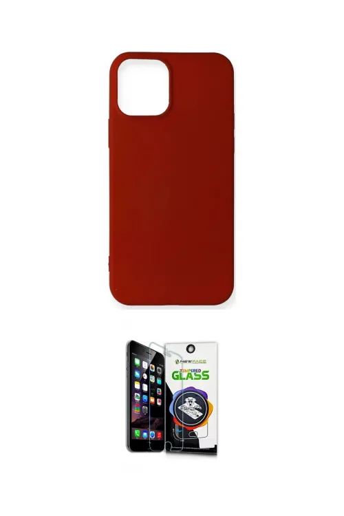 ieg™ iPhone 12 Mini Kılıf Kozmos Yansıma Özel Seri - Şeffaf Temperli Cam Ekran Koruyucu