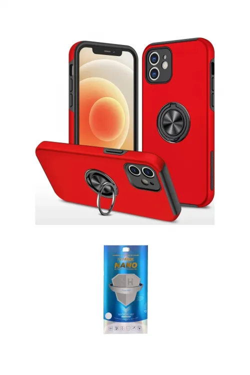 ieg™ iPhone 12 Mini Kılıf Odak Form Prime - Şeffaf Royal Nano Ekran Koruyucu