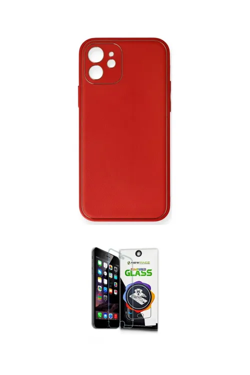 ieg™ iPhone 12 Mini Kılıf Yadigar Klasik - Şeffaf Temperli Cam Ekran Koruyucu