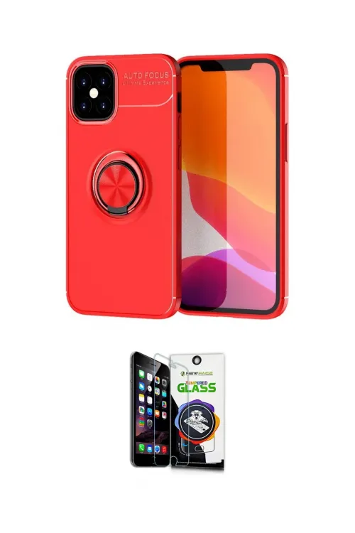 ieg™ iPhone 12 Mini Kılıf Yankı Form Prime - Şeffaf Temperli Cam Ekran Koruyucu