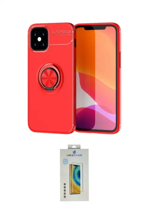ieg™ iPhone 12 Mini Kılıf Yankı Form Prime - Siyah Polymer Nano Ekran Koruyucu