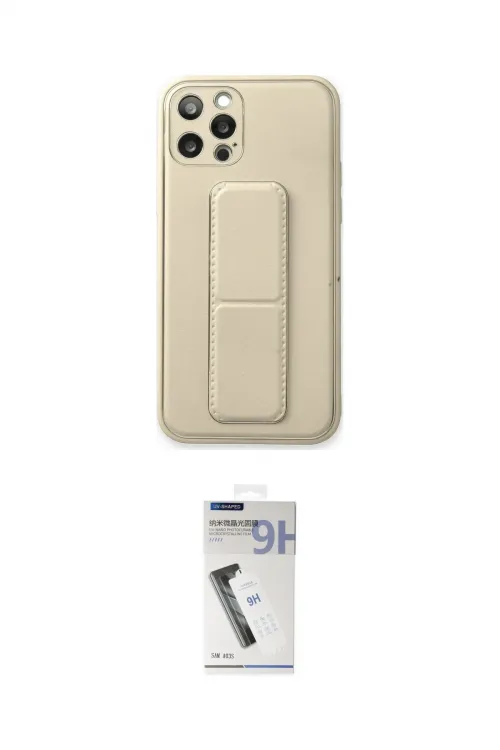 ieg™ iPhone 12 Pro Kılıf Akış Doku - Şeffaf Uv Polymer Nano Ekran Koruyucu