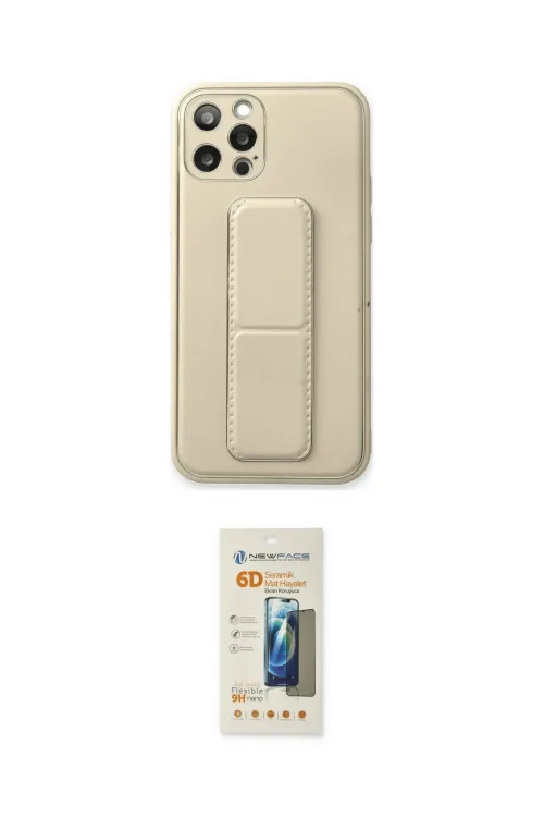 ieg™ iPhone 12 Pro Kılıf Akış Doku - Siyah 6D Mat Seramik Hayalet Nano Ekran Koruyucu