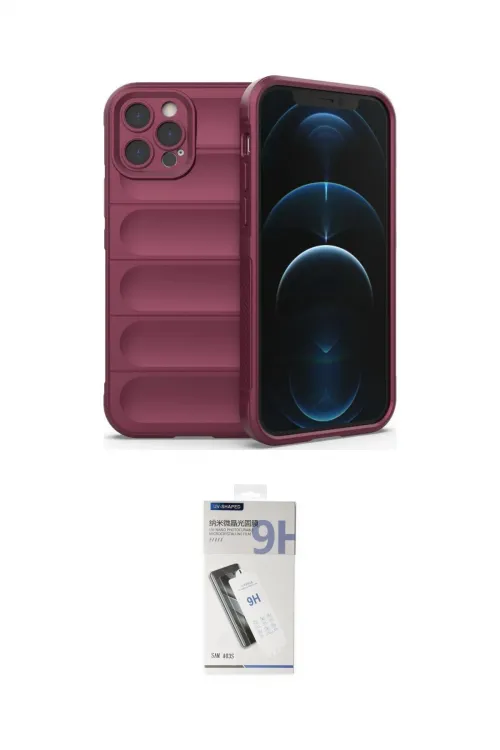 ieg™ iPhone 12 Pro Kılıf Atlas Koleksiyonu - Şeffaf Uv Polymer Nano Ekran Koruyucu
