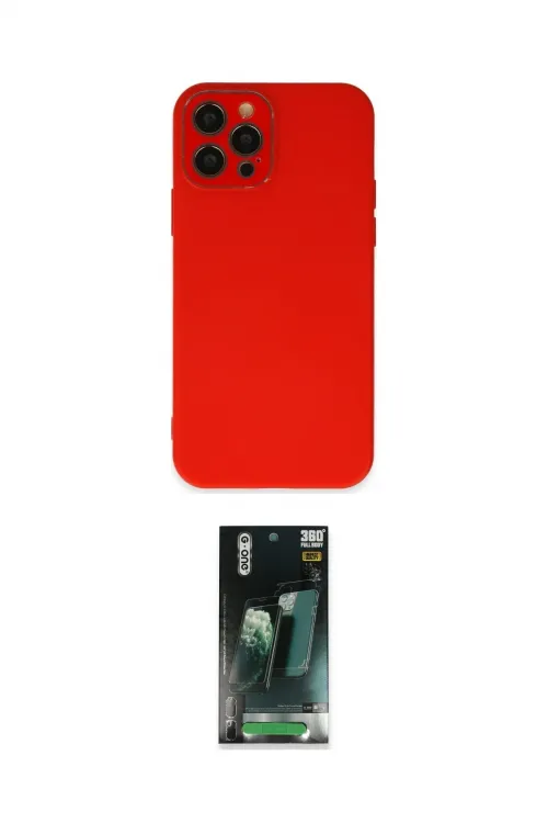 ieg™ iPhone 12 Pro Kılıf Çekirdek Modern Serisi - Şeffaf 360 Full Body Arka Koruyucu