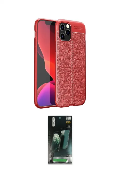ieg™ iPhone 12 Pro Kılıf Doruk Klasik Özel Seri - Şeffaf 360 Full Body Arka Koruyucu