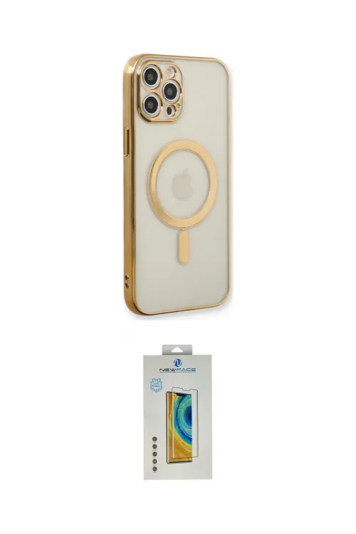 ieg™ iPhone 12 Pro Kılıf Doruk Minimal - Siyah Polymer Nano Ekran Koruyucu