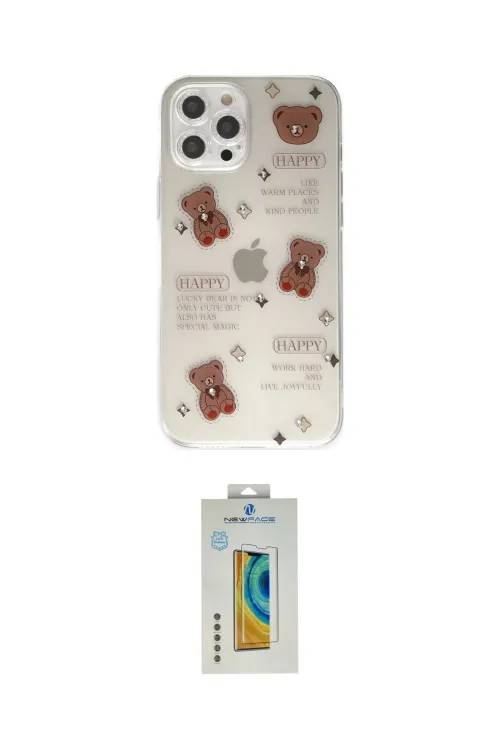 ieg™ iPhone 12 Pro Kılıf Eksen Asil Prime - Siyah Polymer Nano Ekran Koruyucu