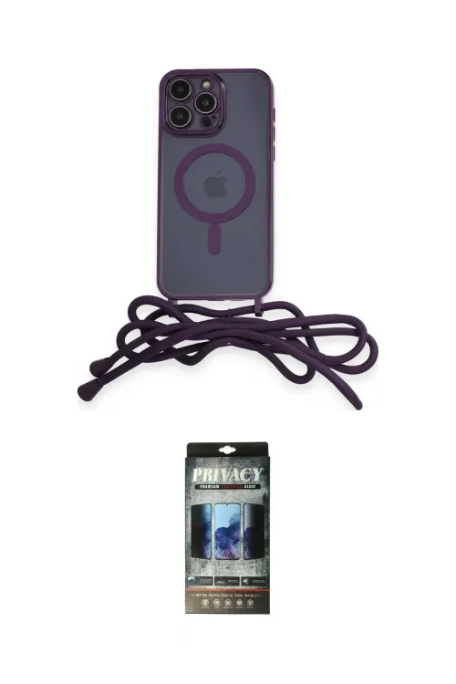 ieg™ iPhone 12 Pro Kılıf Eksen Özel Seri - Siyah 34D Hayalet Izgaralı Cam