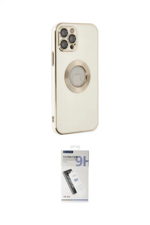 ieg™ iPhone 12 Pro Kılıf İz Form Serisi - Şeffaf Uv Polymer Nano Ekran Koruyucu