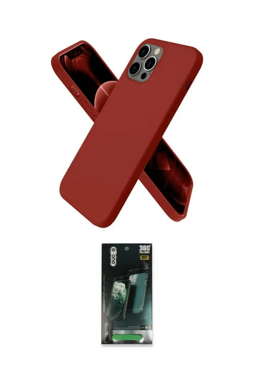 ieg™ iPhone 12 Pro Kılıf Kozmos Yansıma Özel Seri - Şeffaf 360 Full Body Arka Koruyucu