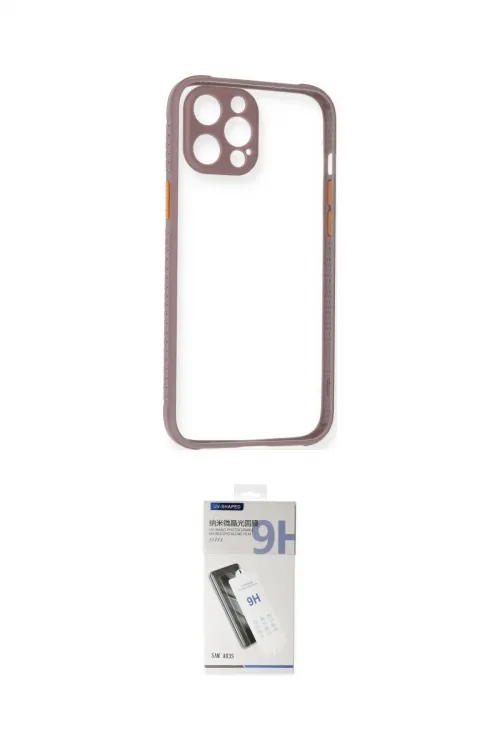 ieg™ iPhone 12 Pro Kılıf Nova Asil Özel Seri - Şeffaf Uv Polymer Nano Ekran Koruyucu