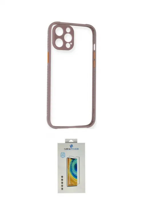 ieg™ iPhone 12 Pro Kılıf Nova Asil Özel Seri - Siyah Polymer Nano Ekran Koruyucu