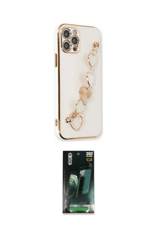 ieg™ iPhone 12 Pro Kılıf Nova Işık Prime - Siyah 360 Mat Full Body Arka Koruyucu
