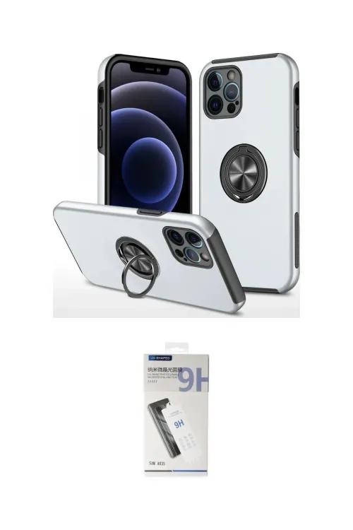 ieg™ iPhone 12 Pro Kılıf Odak Form Prime - Şeffaf Uv Polymer Nano Ekran Koruyucu