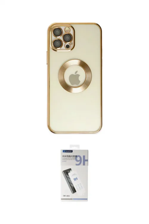 ieg™ iPhone 12 Pro Kılıf Pusula Form - Şeffaf Uv Polymer Nano Ekran Koruyucu