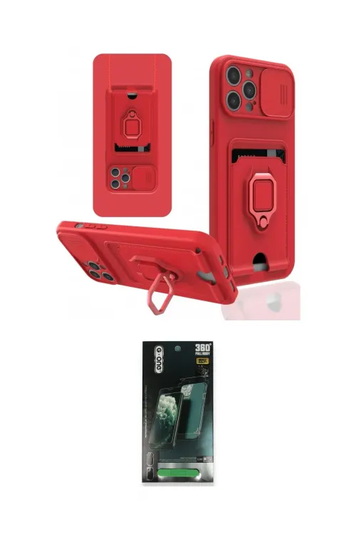 ieg™ iPhone 12 Pro Kılıf Vadi Form Prime - Siyah 360 Mat Full Body Arka Koruyucu