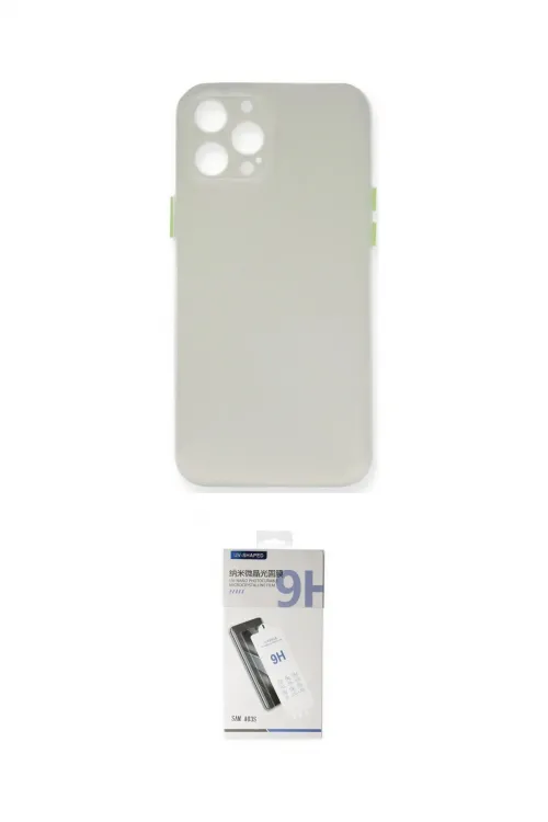 ieg™ iPhone 12 Pro Kılıf Yadigar Yansıma Serisi - Şeffaf Uv Polymer Nano Ekran Koruyucu