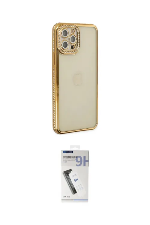 ieg™ iPhone 12 Pro Kılıf Yörünge Koleksiyonu - Şeffaf Uv Polymer Nano Ekran Koruyucu