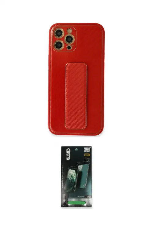 ieg™ iPhone 12 Pro Kılıf Yörünge Yansıma - Şeffaf 360 Full Body Arka Koruyucu
