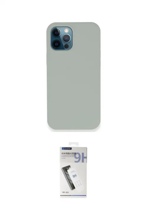 ieg™ iPhone 12 Pro Kılıf Zirve Modern Özel Seri - Şeffaf Uv Polymer Nano Ekran Koruyucu