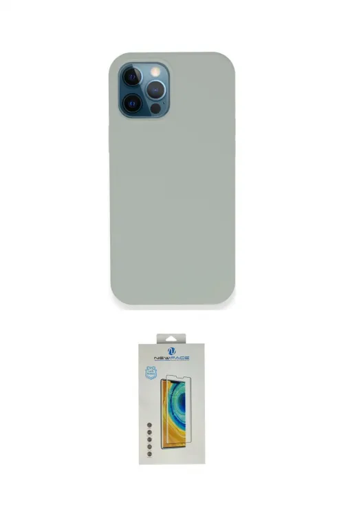 ieg™ iPhone 12 Pro Kılıf Zirve Modern Özel Seri - Siyah Polymer Nano Ekran Koruyucu
