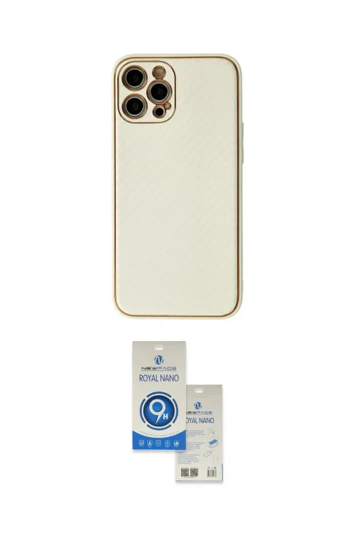 ieg™ iPhone 12 Pro Max Kılıf Ahenk Işık - Şeffaf Royal Nano Ekran Koruyucu