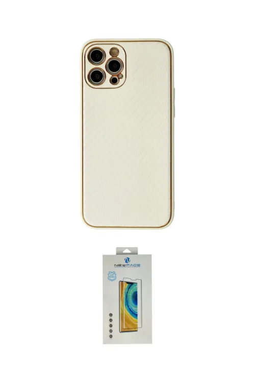 ieg™ iPhone 12 Pro Max Kılıf Ahenk Işık - Siyah Polymer Nano Ekran Koruyucu