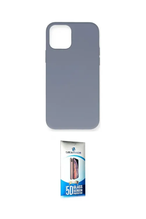 ieg™ iPhone 12 Pro Max Kılıf Ahenk Serisi - Siyah 5D Eko Cam Ekran Koruyucu