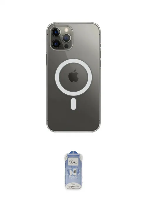 ieg™ iPhone 12 Pro Max Kılıf Ahenk Yansıma Prime - Siyah Joko Magic 5D Cam