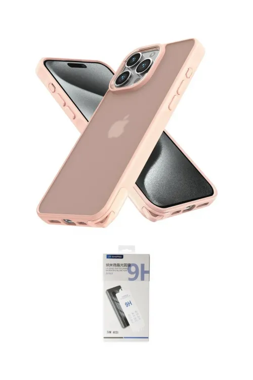 ieg™ iPhone 12 Pro Max Kılıf Atlas Form - Şeffaf Uv Polymer Nano Ekran Koruyucu