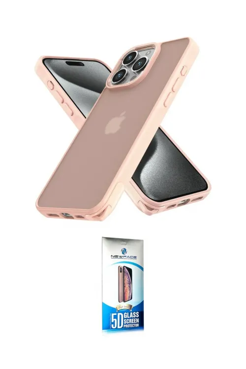 ieg™ iPhone 12 Pro Max Kılıf Atlas Form - Siyah 5D Eko Cam Ekran Koruyucu